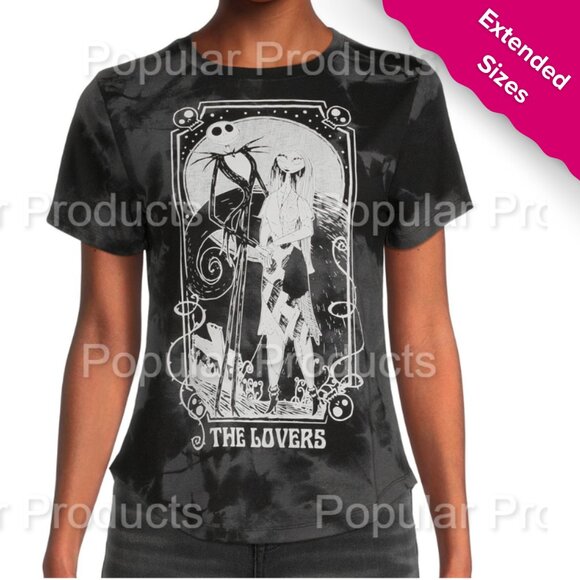 B2G1F! Disney | The Nightmare Before Christmas The Lovers Tarot Card Tee - Picture 1 of 8